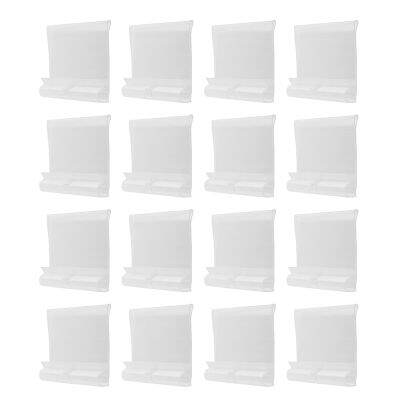 100Pcs Clear Plastic Label Holders for Wire Shelf Retail Price Label Holders Merchandise Sign Display Holder (6 x 4 cm)