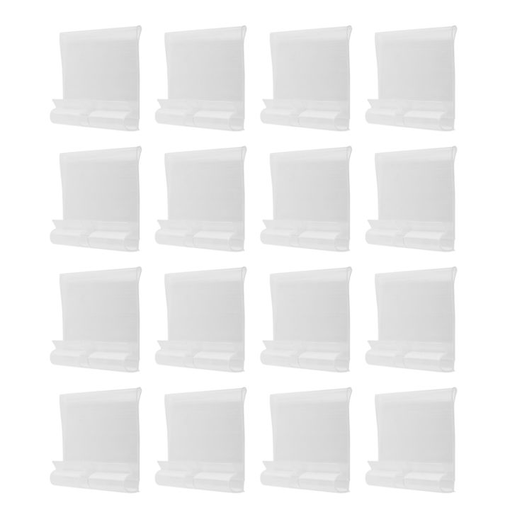 100Pcs Clear Plastic Label Holders for Wire Shelf Retail Price Label ...