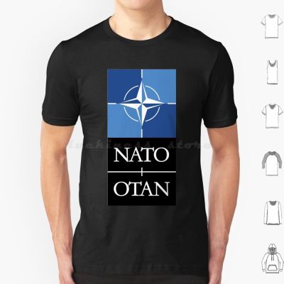 Kaus Aliansi Pertahanan Militer Nato Kanye Eropa Amerika Serikat Pria Wanita Anak-Anak 6Xl Logo Euro Tentara Lambang Eropa Militer Nato Eropa S-4XL-5XL-6XL