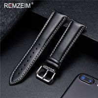 【CHUYANG SHOP】    REMZEIM ร้อนขายหนังแท้สายนาฬิกาข้อมือ16/18/20/22/24มิลลิเมตรสำหรับผู้หญิงผู้ชายหนังลูกวัวสายนาฬิกาข้อมือเข็มขัดสร้อยข้อมือเครื่องมือ