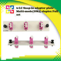 6 LC Snap-in adapter plate Multi-mode(OM4) duplex Full set