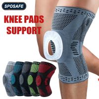 Sports Compression Knee Support Brace Patella Knitted Silicone Sp Leg Pads For Cycling Running Basketball Football