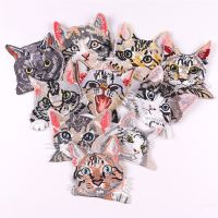 Pocket Cat Embroidery Patch Iron On For Clothing Thermoadhesive Patches On Clothes DIY Cartoon Sewing/Fusible Applique Badges