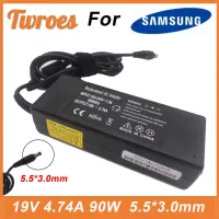 AC Laptop Charger Power Adapter 19V 4.74A 90W 5.5x3.0mm For Samsung R428 R410 G15 GT6000 M30 P10 UltraR60 R65 R520 R528 R540