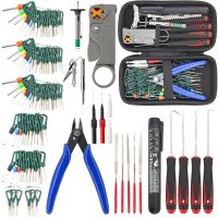 ❀◈ Car Terminal Removal Tools Kit Electrical Wire Harness Crimp Connector Pin Extractor Light Tester Cable Cutter Pliers Stripper