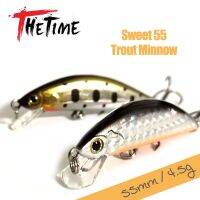 THETIME หวาน55 Jerkbait ขนาดเล็กเหยื่อล่อสำหรับตกปลา55Mm/4.5G Mini Shad Fishing Woler ปลอมสำหรับปลาเทราท์คอน Crappie Fishing