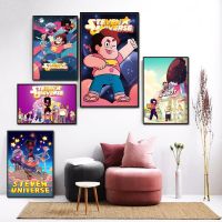 โปสเตอร์ผ้าคุณภาพสูง Steven Universe-ศิลปะบนผนังที่สมบูรณ์แบบสำหรับห้องนอนเด็กและการตกแต่งห้องนั่งเล่น