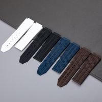 Suitable For 26x19mm Black White Blue Brown Silicone Rubber strap Waterproof steel Buckle Fit Big Bang watch band tools