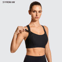 Womens Sports Front Adjustable High Impact Support Lightly Padded Wireless Racerback Workout Running