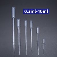 ：{—— 10PCS Plastic Transfer Pipettes 3Ml  0.2Ml 0.5Ml 1Ml 2Ml 3Ml 3Ml-L 5Ml Disposable Safe Eye Dropper Lab Supplies