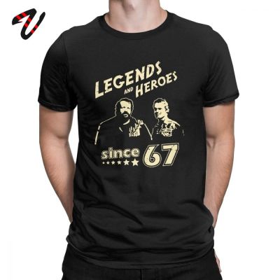 Men Tshirt Best Gift Idea T Shirt Bud Spencer Legends And Hero Since 67 T-Shirts Terence Hill Novelty Cotton Short Sleeve Tops