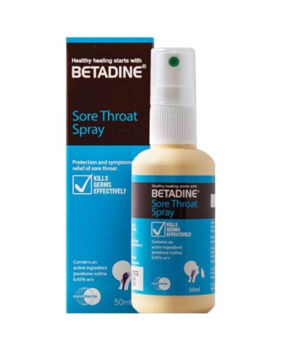 PovidoneIodine Betadine Throat Spray 50mL Lazada PH