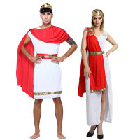 、’】【= Umorden Carnival Party Halloween Costumes For Couple Greek Goddess Costume Roman Lady Cosplay For Women Roman Officials For Men