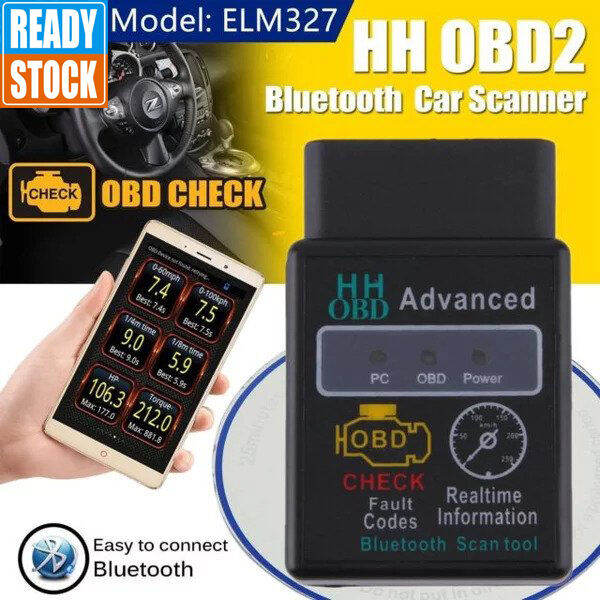 Bluetooth Car Diagnostic OBD2 V1.5 Alat Pembaca Kode Vehicle Blutut