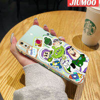 เคส JIUMOO สำหรับ Realme 3 Pro 3i X Lite เคสพร้อมการ์ตูนมอนสเตอร์กันกระแทกขอบด้านข้างเคสโทรศัพท์สี่เหลี่ยมแบบนิ่มดั้งเดิมเคสป้องกันกล้องฝาหลังเต็มรูปแบบ