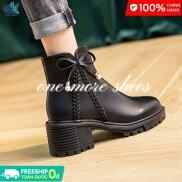 YUNGUANG Mũi Tròn Giày Boot Cổ Ngắn Nữ Mới Của Mùa Thu Và Mùa Đông Tất Cả