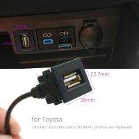 ‘；。【’； Car USB Line Extension Lead For Toyota Camry Prius Corolla Vios AURIS RAV4 Altis Inter Adapter Cable Charge Data Transfer