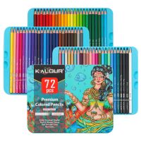 72 Colors Professional Colored Pencils Tin Box Set Artists Soft Touch Vibrant Drawing Pencil Set For Sketching Coloring Pencil Drawing Drafting