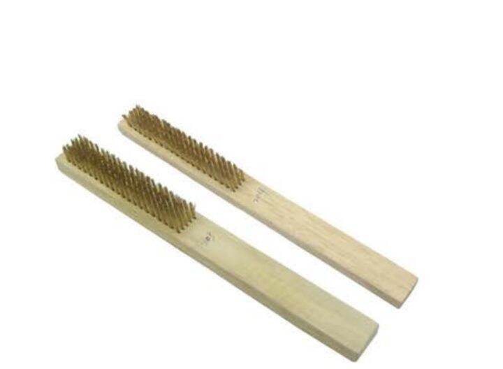 Wood Handle Brass Wire Brush Lazada