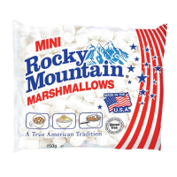 Rocky Mountain Mini Marshmallows ร็อคกี้ เมาท์เทน มินิ มาร์ชเมลโลชิ้นเล็ก รสครีม 150 กรัม