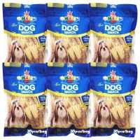 OKIKO Dog Snack ขนมสุนัข อายุ 3เดือน ขึ้นไป ทุกสายพันธุ์ รสไก่และปลา 35ชิ้น/ถุง (3ถุง)