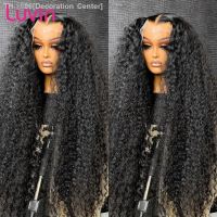 Luvin 250 32 Inch Deep Wave Transparent 13x6 Lace Frontal Human Hair Wigs Brazilian Remy 13x4 Water Curly Front Wig For Women [ Hot sell ] Decoration Center