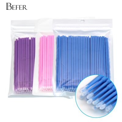 【CW】❈♦  100Pcs Disposable MicroBrush Lash Cotton Swab Extension Glue Cleaning Brushes Applicator Sticks Makeup Tools Wholesale