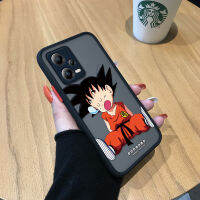 เคส Hppcase สำหรับ Xiaomi Redmi Note 12 5G Xiaomi Poco X5 5G ดราก้อนบอลอนิเมะ Goku ขอบเคสนิ่มใส่โทรศัพท์มีน้ำค้างแข็งโปร่งใสแข็งเคสคลุมทั้งหมดกล้องกันกระแทกสำหรับเด็กผู้ชาย