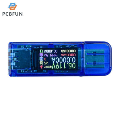 Pcbfun มัลติมิเตอร์กระแสสลับตัวทดสอบแรงดัน USB AT35,เครื่องทดสอบสีมัลติมิเตอร์ USB 3.0โวลต์มิเตอร์แอมมิเตอร์แรงดันไฟฟ้า LCD