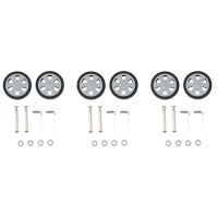 10x Luggage Accessories Wheels Aircraft Suitcase Pulley Rollers Mute Wheel Wear-Resistant Parts Repair 60X12mm