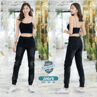 [Jogger pants] กางเกงยีนส์ขาจั้มผ้ายืด (เป้าซิป) J20/5 ยีนส์ Jogger แต่งสกิดขาด แนวเท่ๆ มีสไตล์ ใส่ได้ทั้งชายหญิง เนื้อผ้ายืดหยุ่น สวมใส่สบายคล่อง