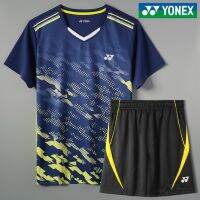 ☂เสื้อผ้าเทนนิส2023 Yonex ชุดแบดมินตัน Yy แห้งเร็วการแข่งขันสำหรับทั้งหญิงและชายการฝึกซ้อมกีฬาการปรับแต่งชุดทีม