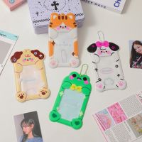 Cute Photocard Holder Keychain Kpop Card Binder Photocards Live Instax Mini Photo Album for Slides Scrapbook Bag Charm Keyring Card Holders