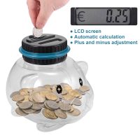Electronic Piggy Bank LCD Display Electronic Digital Counting Coin Bank Money Saving Box for Coin Jar Counter Bank Box Best Gift