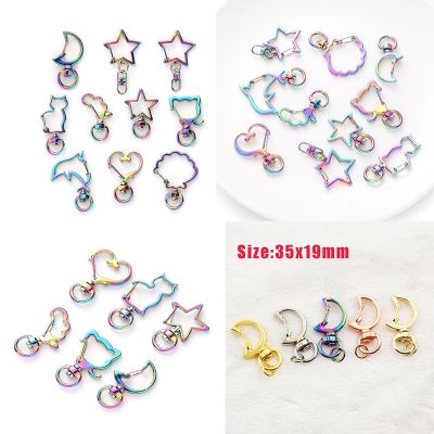【CW】 5 Color Colorful  chain Clasp Hooks Buckle Making KeyChain Jewelry Accessories
