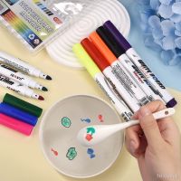 yjbu▫  Magical Painting Set Floating Doodle Pens Kids Early Education Whiteboard Markers 8 Color