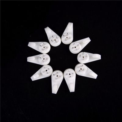 10pcs/lot White Painting Photo Frame hook Plastic Invisible Wall Mount Photo Picture Nail Hook Hanger