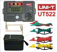 เครื่องวัดกราวด์ดิน เครื่องวัดความต้านทานสายดิน UNI-T UT522 Digital Earth Ground Resistance Tester AC Earth Insulation Resistance Tester