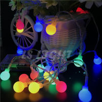 2M 4M 10M 80Led Cherry Balls Fairy String Decorative Lights Battery Operated Wedding Christmas Outdoor Patio Garland Decoration