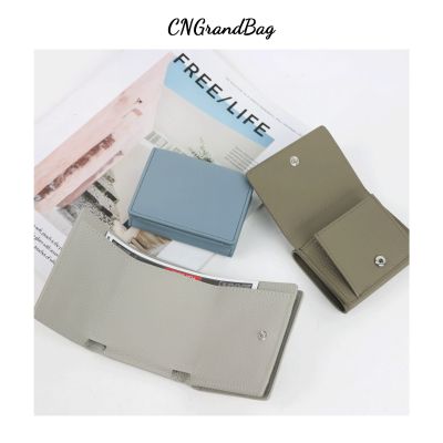 New Fashion Customized Women Leather Wallet Slim Folded Leather Coin Purse ladies Pocket Leather Wallet
