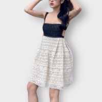 P010-021 PIMNADACLOSET - Sleeveless Backless Tie Back Knit Mini Dress