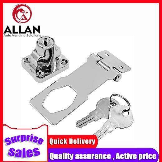 ALLAN Twist Knob Keyed Locking Hasp for Small Doors and More