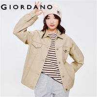 Giordanoผู้หญิง ผ้าฝ้ายปกหลวมที่มีสีสันวัวเสื้อแจ็คเก็ต Free Shipping 18372003