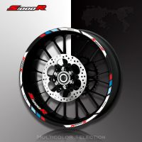 High quality Motorcycle front and rear wheels Edge Outer Rim Sticker Reflective Stripe Wheel Decals For BMW S1000R