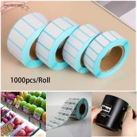 JINGYI985372602 1000pcs/Roll สะดวก แท็กเปล่า ราคาซูเปอร์มาร์เก็ต กันน้ำ ป้ายบรรจุภัณฑ์ กระดาษกาว สติ๊กเกอร์กันความร้อน