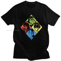 Manga Yu Yu Hakusho T-shirt Men Short Sleeves Cotton Yusuke Kurama Tshirt Youko Kurama Tee Anime Kazuma Kuwabara Hiei Shirt Gift XS-6XL