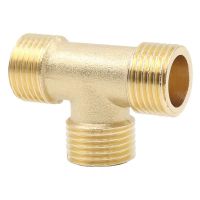 [Fast delivery]Original 2 points tee three inner wire connector 1 point 3 points three outer teeth inner and outer wires G1/4 different diameter brass pneumatic mechanical parts