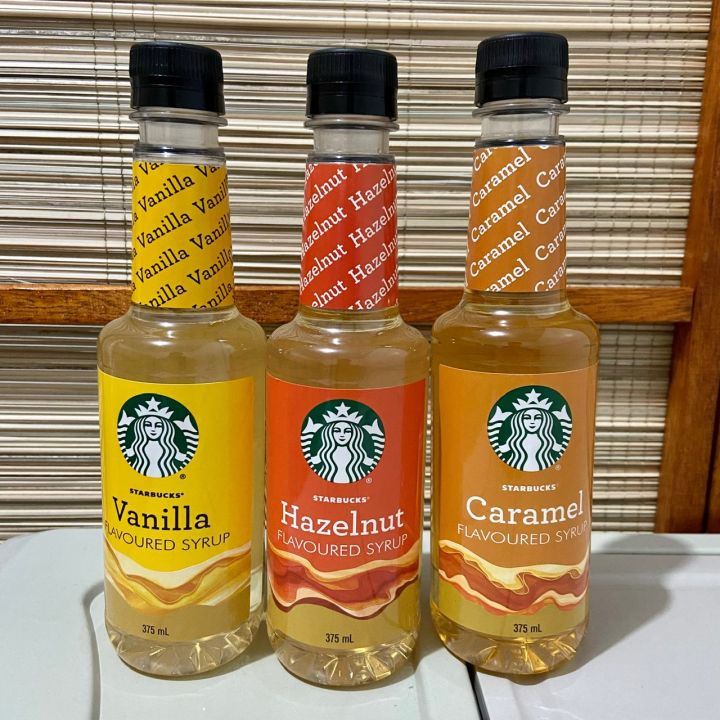 Starbucks Flavoured Syrup Vanilla Caramel And Hazelnut Lazada Ph