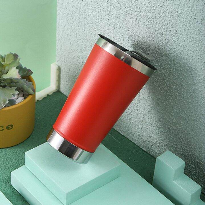 304-stainless-steel-car-mug-with-bottle-opener-beer-mug-solid-color-spray-plastic-insulated-cool-ice-bucket-cups