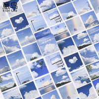 46PCS Clear Sky Phone Stickers Aesthetic Decoracion Scrapbooking Accessories Office Stationery Supplies